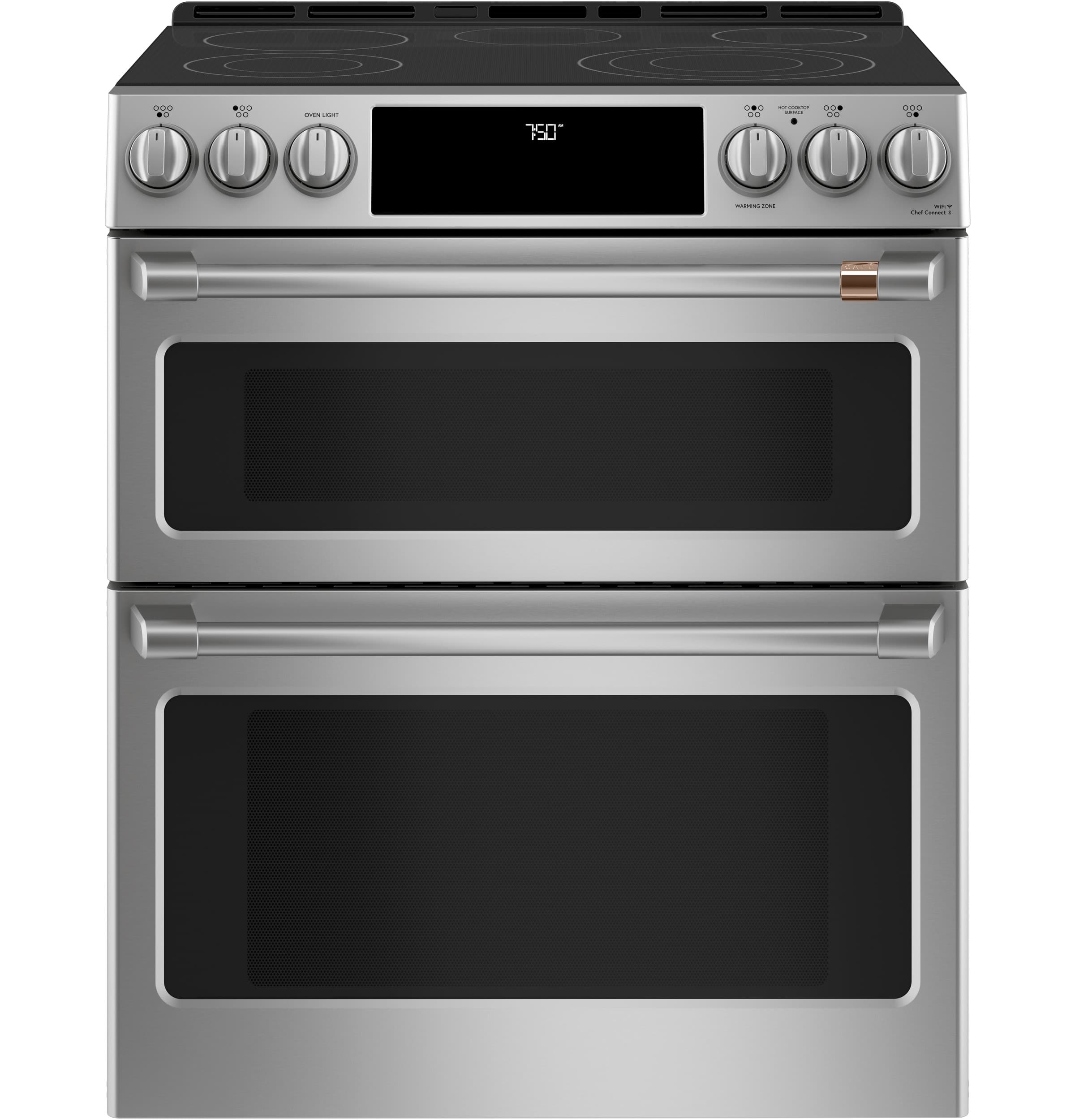 CAFÉ™ 30" Smart Slide-In, Front-Control, Radiant and Convection Double-Oven Range