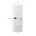 Commercial Electric Stack Dryer with Factory-Installed Coin Drop and Coin Box view 2