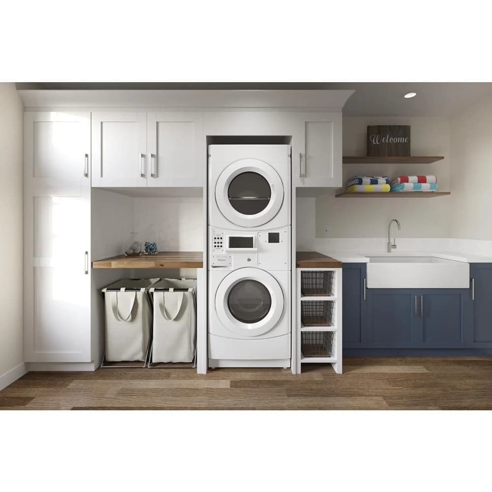 Whirlpool Commercial Electric Stack Washer/Dryer, Non-Vend