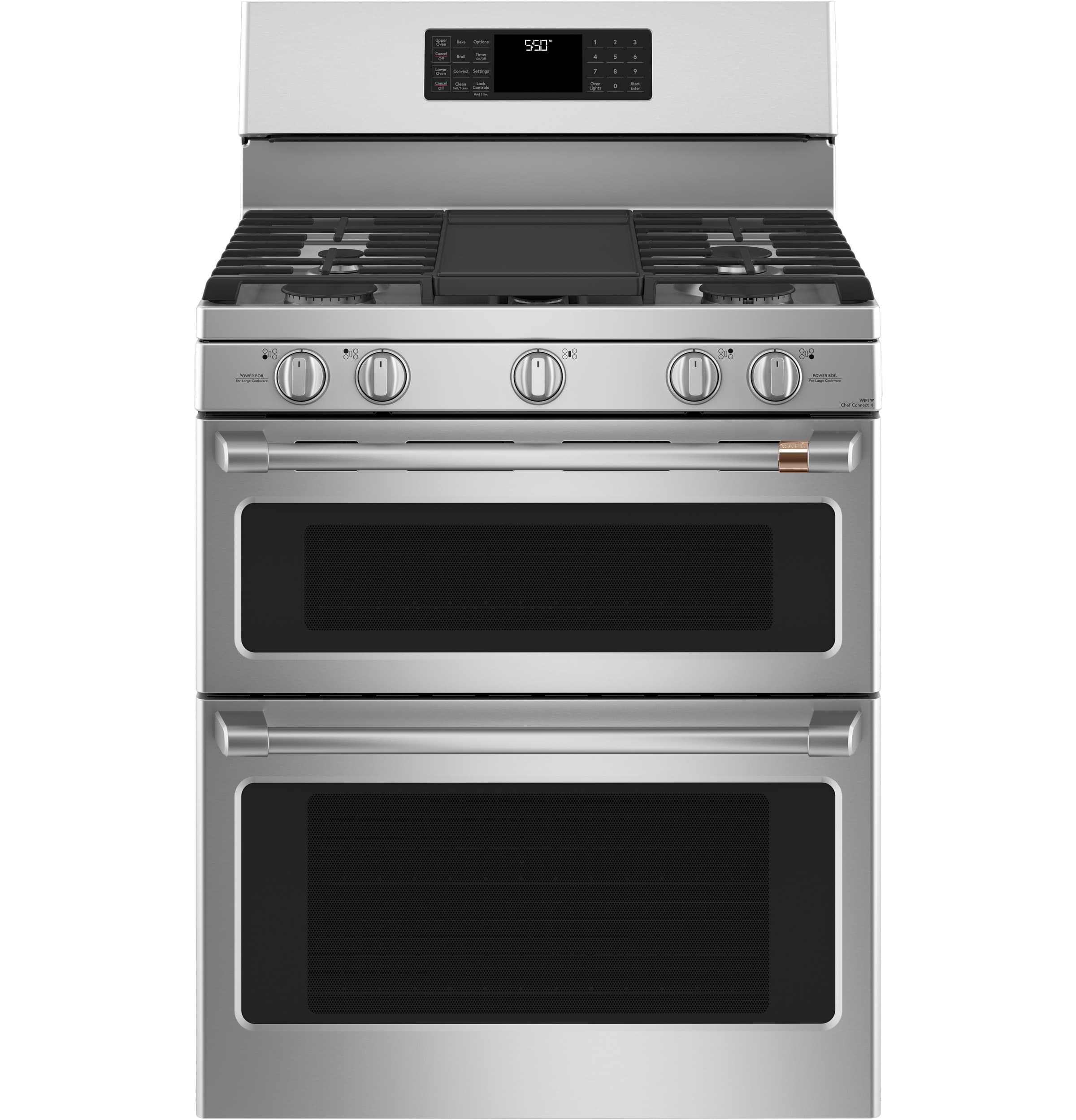 30" Smart Free-Standing Gas Double-Oven Range with Convection