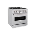 ZLINE 30 in. 4.2 cu. ft. Classic Gas Range with 4 Burner Cooktop and Convection Gas Oven in Stainless Steel (CGR30) view 1