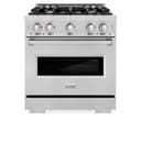 ZLINE 30 in. 4.2 cu. ft. Classic Gas Range with 4 Burner Cooktop and Convection Gas Oven in Stainless Steel (CGR30) view 6