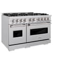 ZLINE 48 in. 6.7 cu. ft. Classic Double Oven Gas Range with 8 Burner Cooktop in Stainless Steel (CGR48) view 4