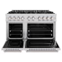 ZLINE 48 in. 6.7 cu. ft. Classic Double Oven Gas Range with 8 Burner Cooktop in Stainless Steel (CGR48) view 5