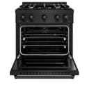 ZLINE 30 in. 4.2 cu. ft. Classic Gas Range with 4 Burner Cooktop and Convection Gas Oven in Black Stainless Steel (CGRB-30) view 5