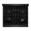 ZLINE 30 in. 4.2 cu. ft. Classic Gas Range with 4 Burner Cooktop and Convection Gas Oven in Black Stainless Steel (CGRB-30) view 11