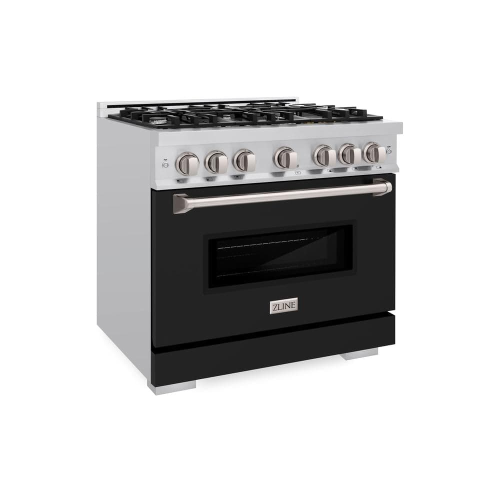 36 in. 5.2 cu. ft. Classic Gas Range with 6 Burner Cooktop and Convection Gas Oven