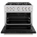 36 in. 5.2 cu. ft. Classic Gas Range with 6 Burner Cooktop and Convection Gas Oven view 4
