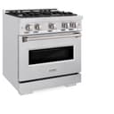 ZLINE 30 in. 4.2 cu. ft. Classic Gas Range with 4 Burner Cooktop and Convection Gas Oven in DuraSnow® Stainless Steel (CGRS-30) view 5