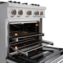 ZLINE 30 in. 4.2 cu. ft. Classic Gas Range with 4 Burner Cooktop and Convection Gas Oven in DuraSnow® Stainless Steel (CGRS-30) view 9