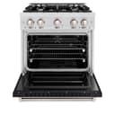 30 in. 4.2 cu. ft. Classic Gas Range with 4 Burner Cooktop and Convection Gas Oven view 3