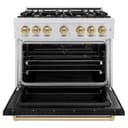 Autograph Edition 36 in. 5.2 cu. ft. Classic Gas Range with 6 Burner Cooktop and Convection Gas Oven view 3