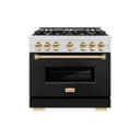 Autograph Edition 36 in. 5.2 cu. ft. Classic Gas Range with 6 Burner Cooktop and Convection Gas Oven view 2
