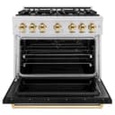 Autograph Edition 36 in. 5.2 cu. ft. Classic Gas Range with 6 Burner Cooktop and Convection Gas Oven view 3