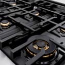 ZLINE Autograph Edition 48 in. 6.7 cu. ft. Classic Double Oven Gas Range with 8 Burner Cooktop in Stainless Steel and Matte Black Accents (CGRZ-48-MB) view 10