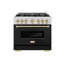 Autograph Edition 36 in. 5.2 cu. ft. Classic Gas Range with 6 Burner Cooktop and Convection Gas Oven view 2