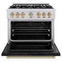 Autograph Edition 36 in. 5.2 cu. ft. Classic Gas Range with 6 Burner Cooktop and Convection Gas Oven view 4