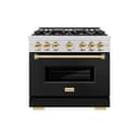 Autograph Edition 36 in. 5.2 cu. ft. Classic Gas Range with 6 Burner Cooktop and Convection Gas Oven view 2
