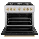 Autograph Edition 36 in. 5.2 cu. ft. Classic Gas Range with 6 Burner Cooktop and Convection Gas Oven view 4