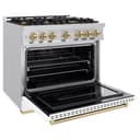Autograph Edition 36 in. 5.2 cu. ft. Classic Gas Range with 6 Burner Cooktop and Convection Gas Oven view 6