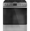 CAFÉ™ 30" Smart Slide-In, Front-Control, Gas Range with Convection Oven in Platinum Glass view 1