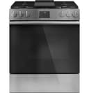 CAFÉ™ 30" Smart Slide-In, Front-Control, Gas Range with Convection Oven in Platinum Glass view 27