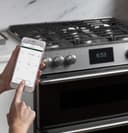 CAFÉ™ 30" Smart Slide-In, Front-Control, Gas Range with Convection Oven in Platinum Glass view 18
