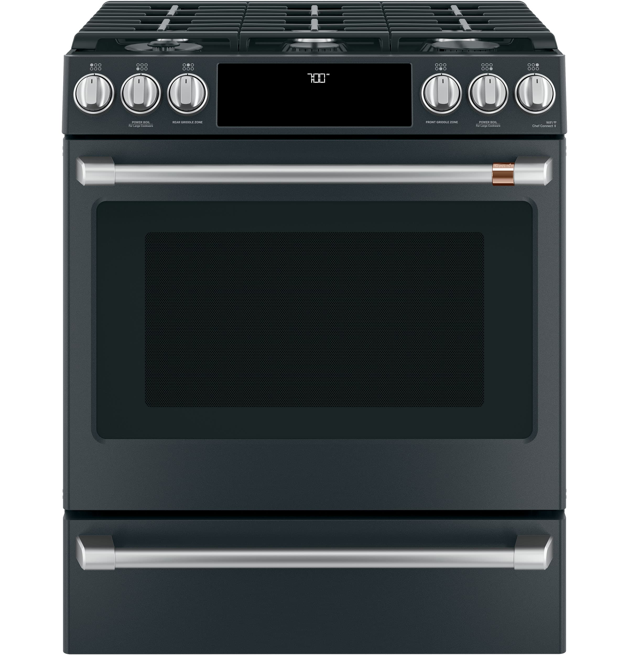 30" Smart Slide-in, Front-control, Gas Range With Convection Oven