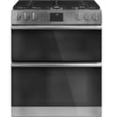30" Smart Slide-In, Front-Control, Gas Double-Oven Range with Convection view 4