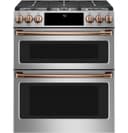 30" Smart Slide-in, Front-control, Gas Double-oven Range With Convection view 5