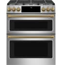 30" Smart Slide-in, Front-control, Gas Double-oven Range With Convection view 4
