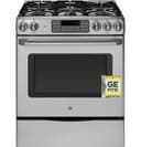 GE Series 30" Slide-In Front Control Range with Storage Drawer view 1