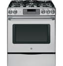 GE Series 30" Slide-In Front Control Range with Storage Drawer view 2