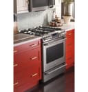 GE Series 30" Slide-In Front Control Range with Baking Drawer view 1