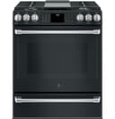 GE Series 30" Slide-In Front Control Range with Warming Drawer view 9