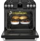 GE Series 30" Slide-In Front Control Range with Warming Drawer view 3