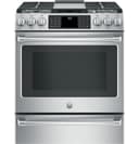 GE Series 30" Slide-In Front Control Range with Warming Drawer view 11