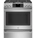 GE Series 30" Slide-In Front Control Range with Warming Drawer view 8