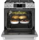 GE Series 30" Slide-In Front Control Range with Warming Drawer view 5