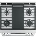 GE Series 30" Slide-In Front Control Range with Warming Drawer view 3