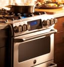 GE Series 30" Slide-In Front Control Gas Double Oven with Convection Range view 4