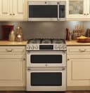 GE Series 30" Slide-In Front Control Gas Double Oven with Convection Range view 9