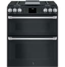 GE Series 30" Slide-In Front Control Gas Double Oven with Convection Range view 6