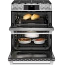 GE Series 30" Slide-In Front Control Gas Double Oven with Convection Range view 6