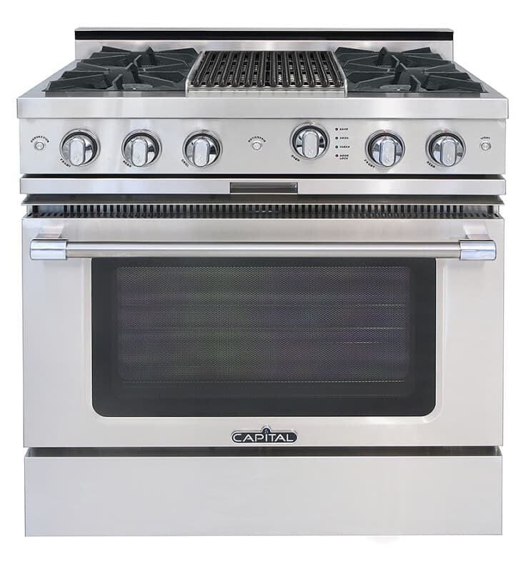 36″ Grand Chef Range 2 Burners / Grill / 2 Burners LP