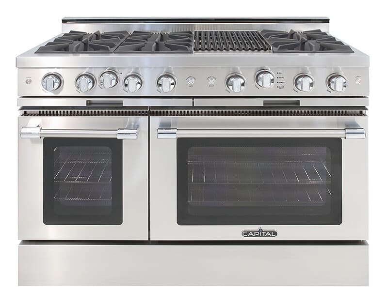 48″ Grand Chef Range 4 Burners / Grill / 2 Burners LP