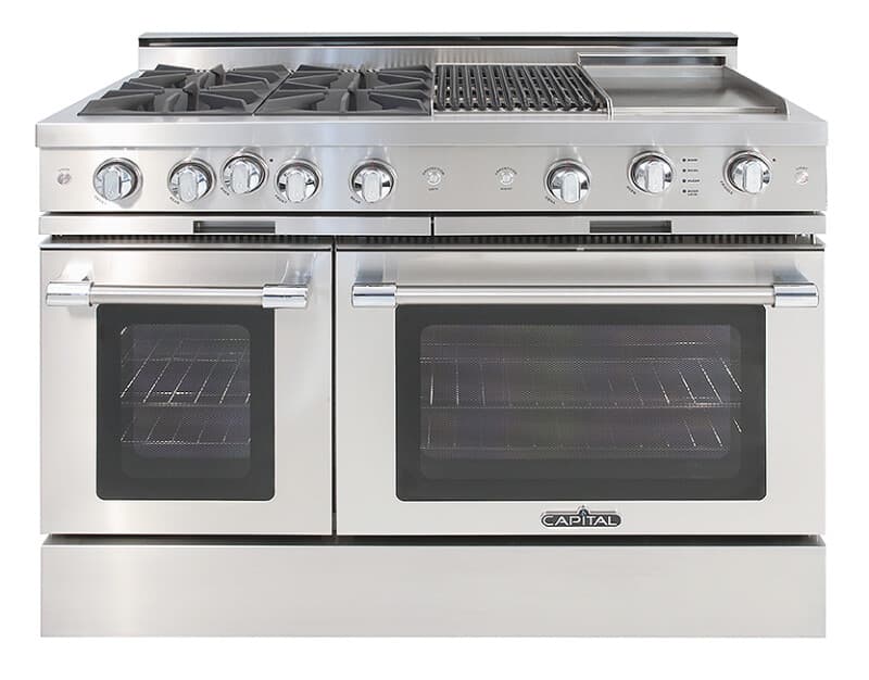 48″ Grand Chef Range 4 Burners / Grill / Griddle NG