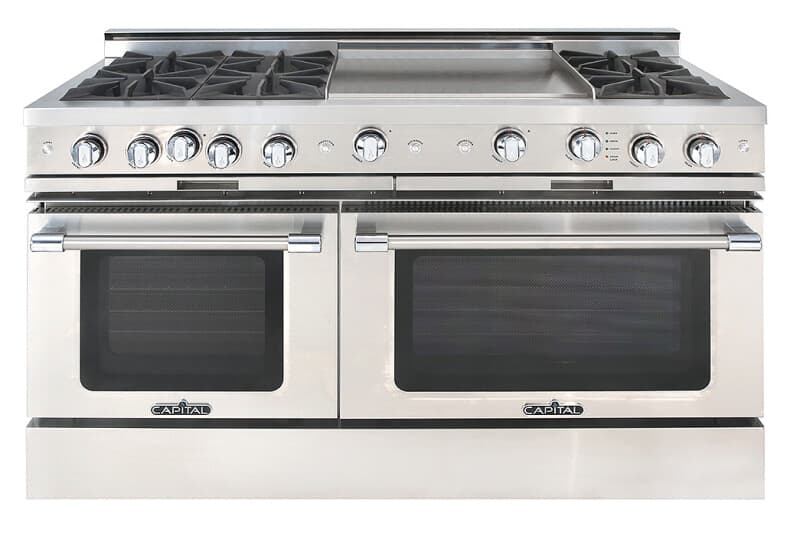 60″ Grand Chef Range 4 Burners / 24″ Griddle / 2 Burners NG