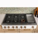 Café 48" Commercial-style Gas Rangetop With 6 Burners And Integrated Griddle (natural Gas) view 7
