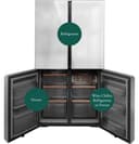 Energy Star® 22.9 Cu. Ft. Smart Counter-depth Quad-door Refrigerator In Platinum Glass With Dual-dispense Autofill Pitcher view 31
